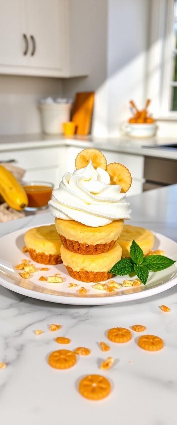 banana pudding cheesecake bites