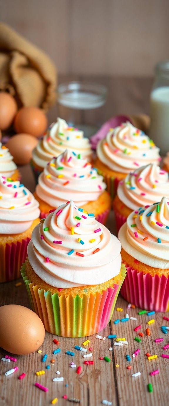 colorful celebratory cupcake recipe