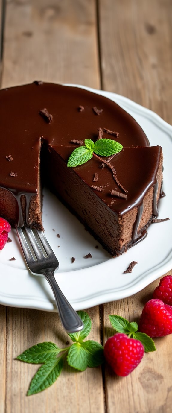 decadent chocolate cheesecake recipe