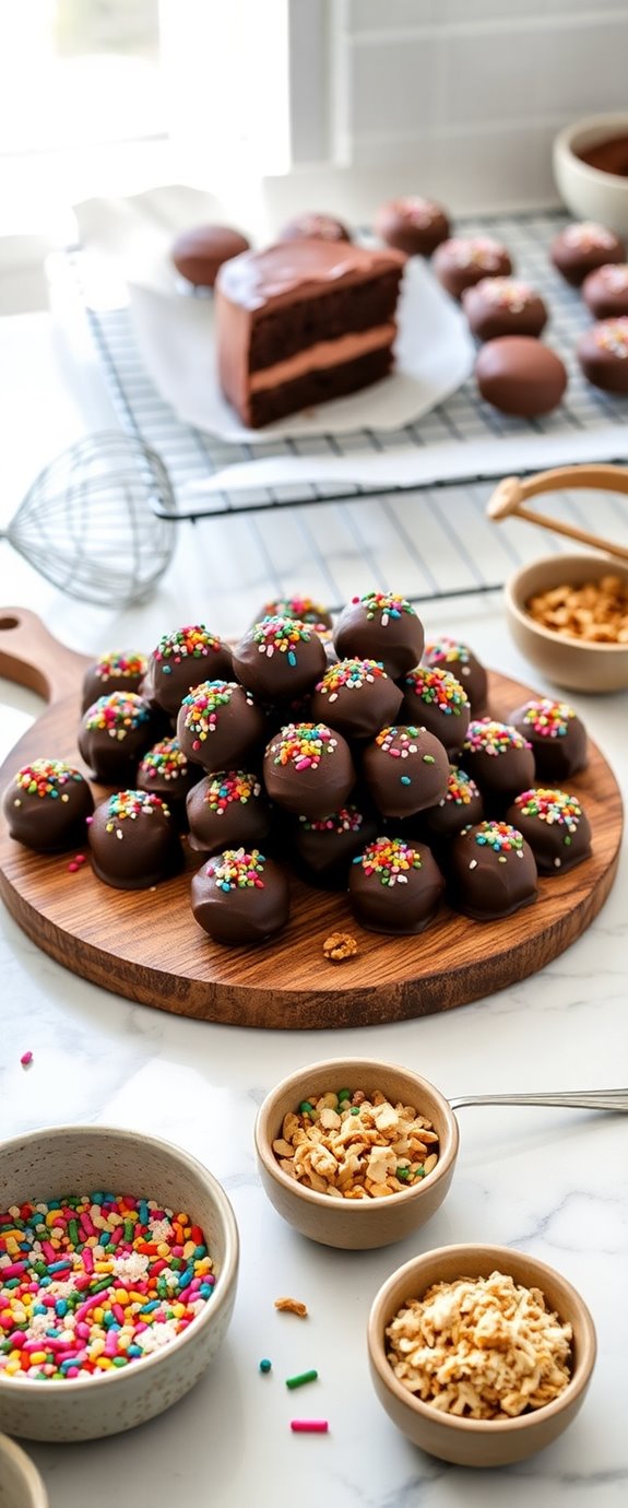 delicious chocolate cake treats