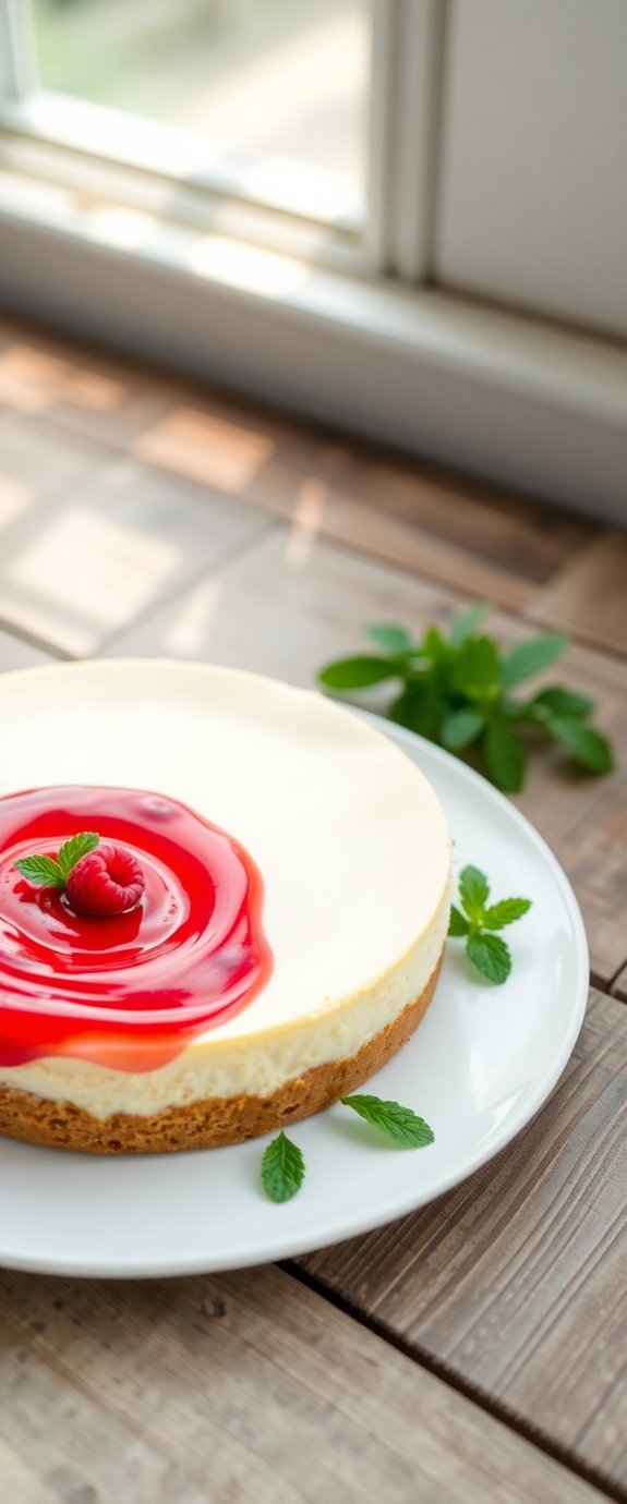 delicious pie pan cheesecake
