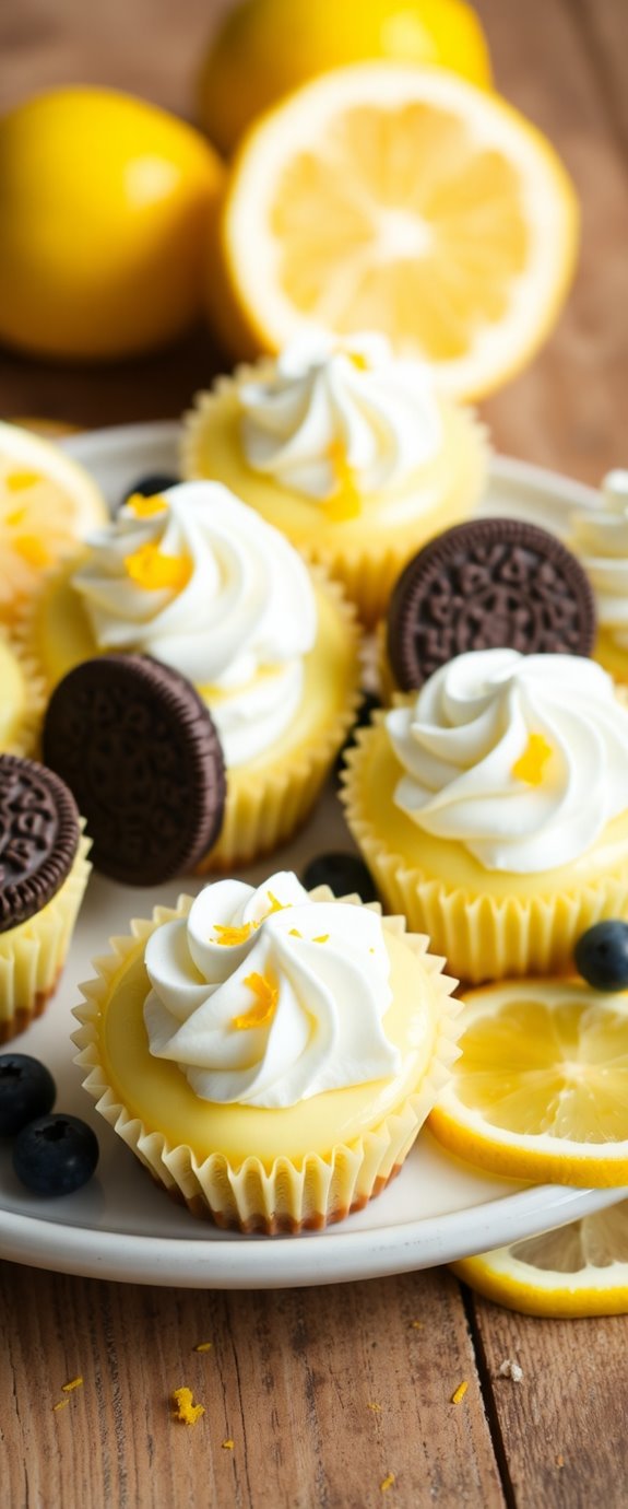 lemon flavored oreo cheesecake dessert