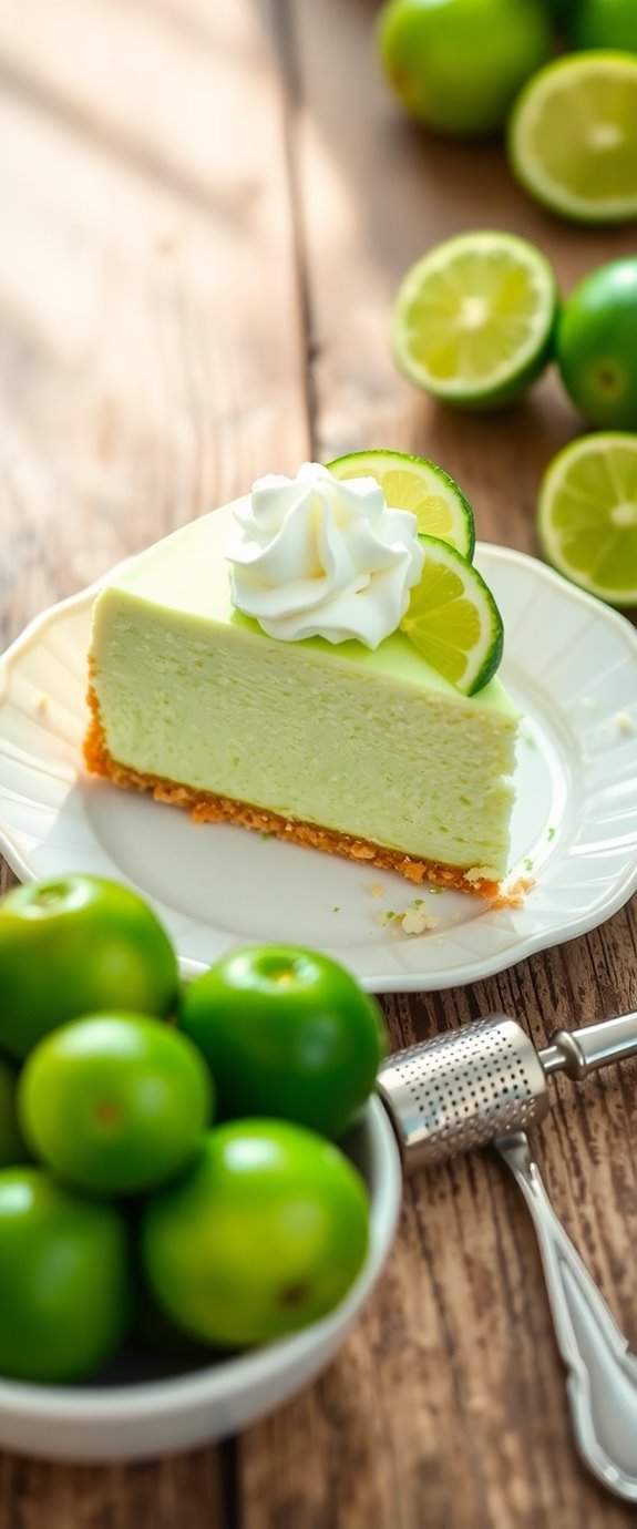 low carb key lime cheesecake