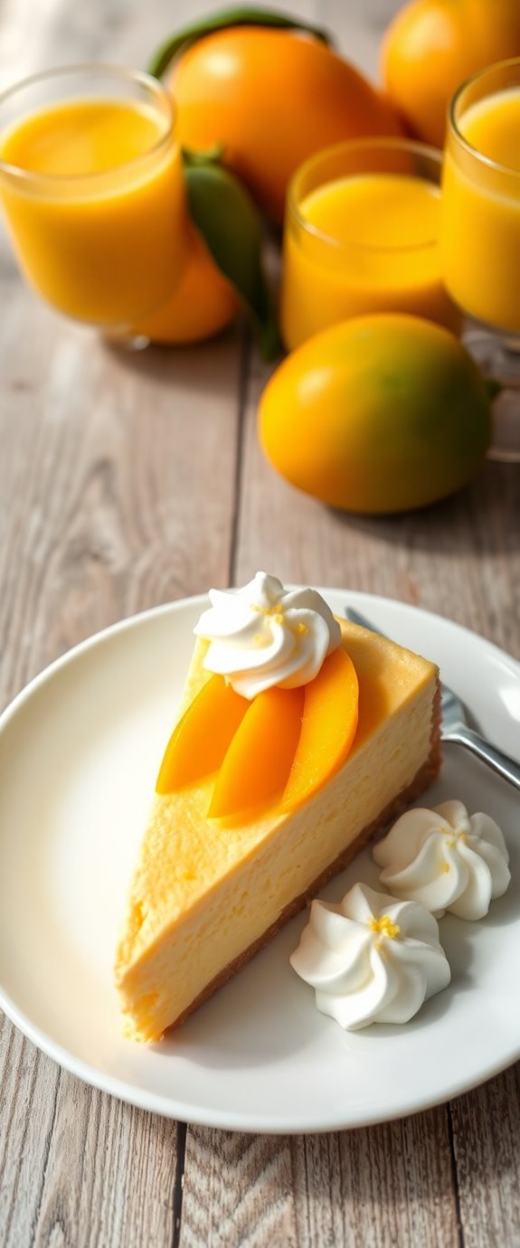 mango flavored baked cheesecake recipe