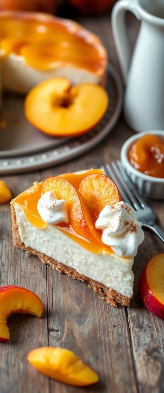 peach cobbler cheesecake recipe