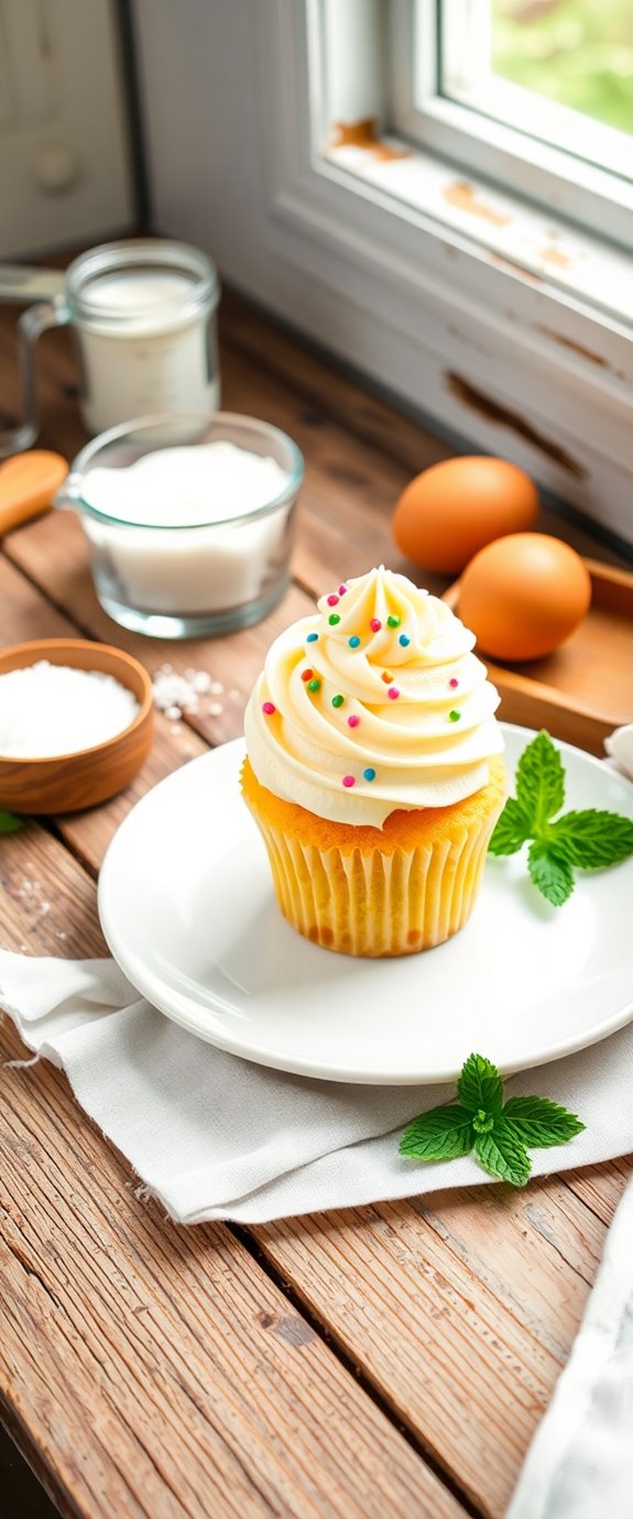 single cupcake baking recipe