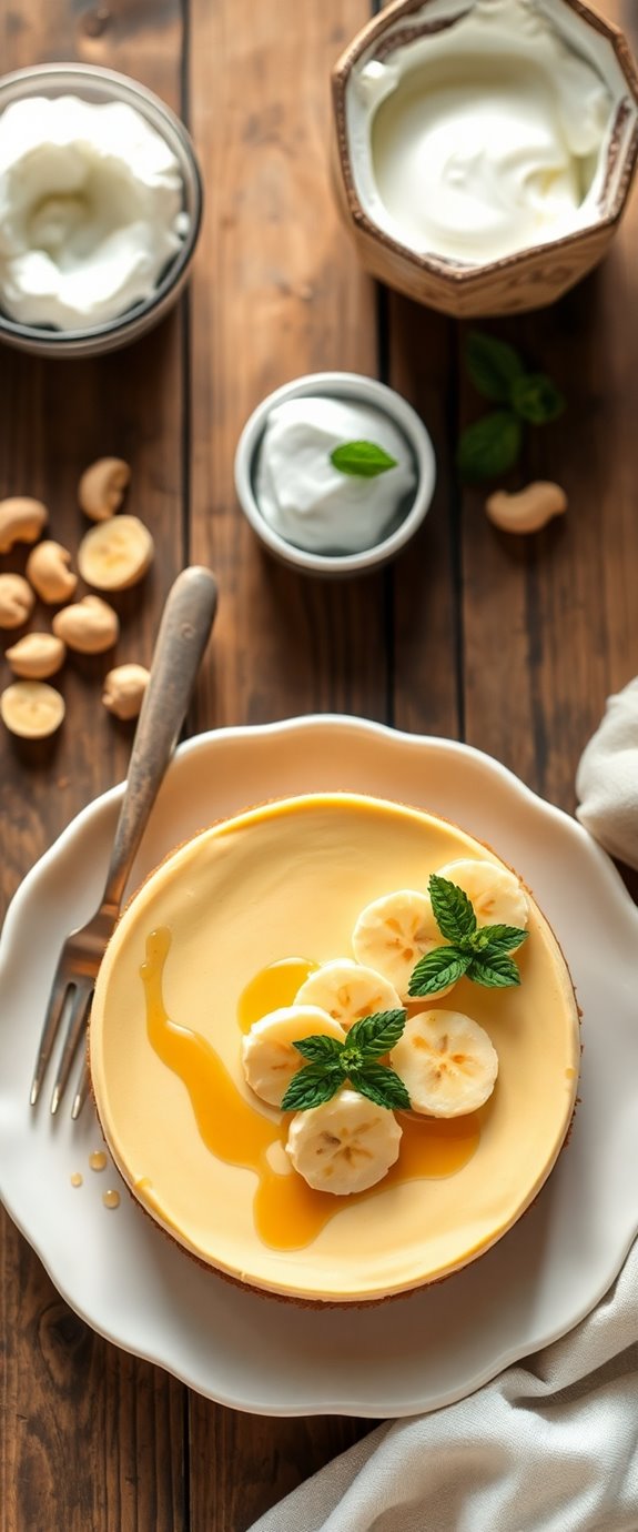 vegan banana cheesecake recipe