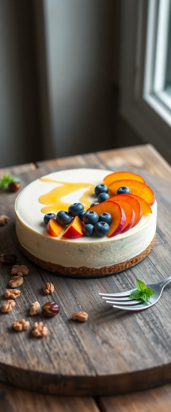 vegan dessert with fruit