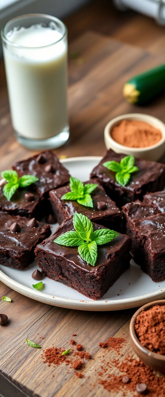 zucchini dessert with chocolate