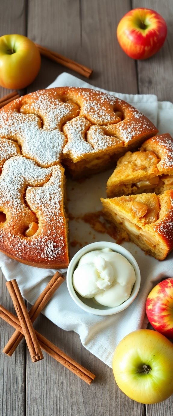 air fryer baked apple cake