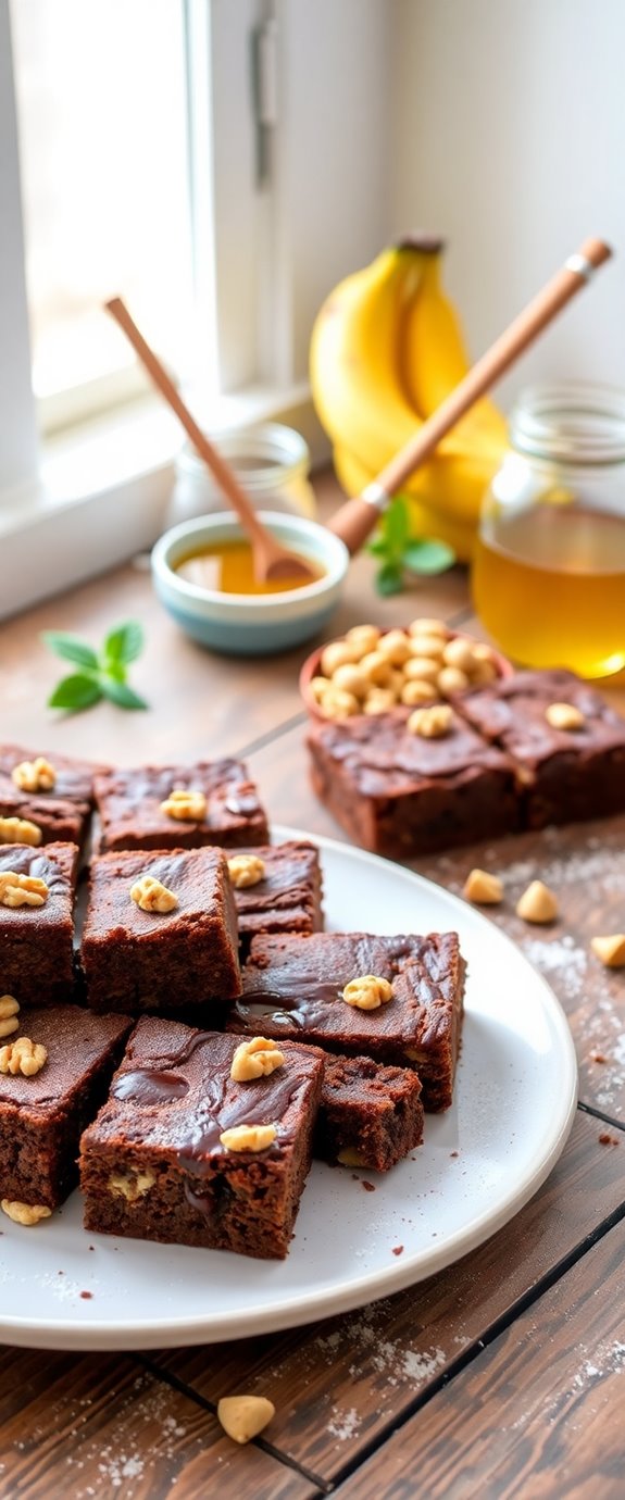 almond flour banana brownies