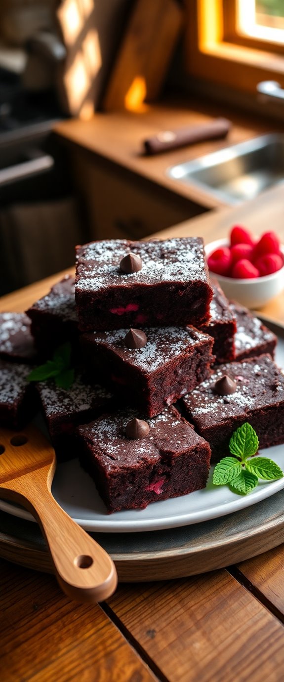 almond flour red velvet brownies