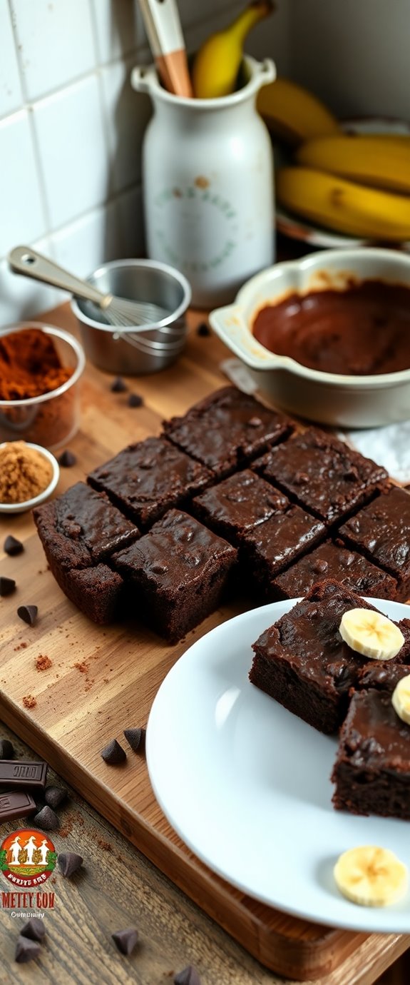 banana bread brownies recipe