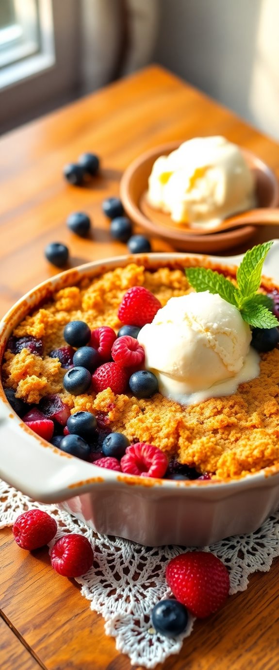 berry dessert baking recipe