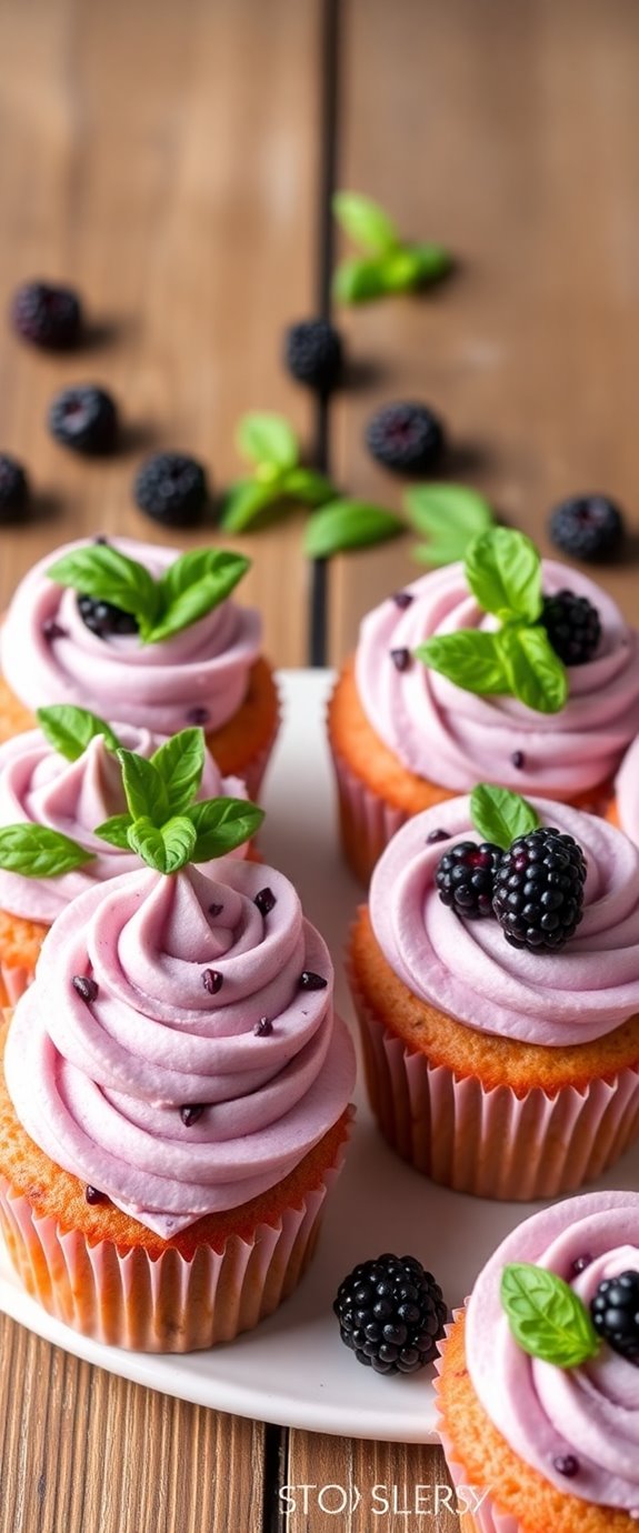 berry infused herbal cupcakes