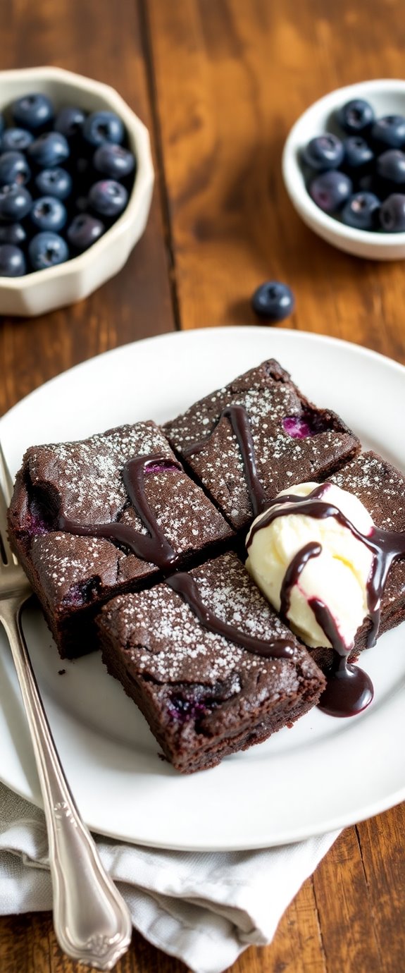 blueberry chocolate brownies recipe