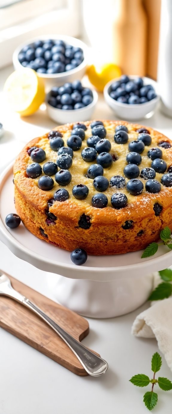 blueberry greek yogurt cake