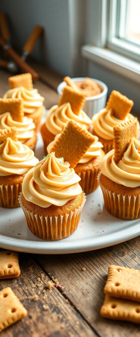 brown sugar cupcake dessert