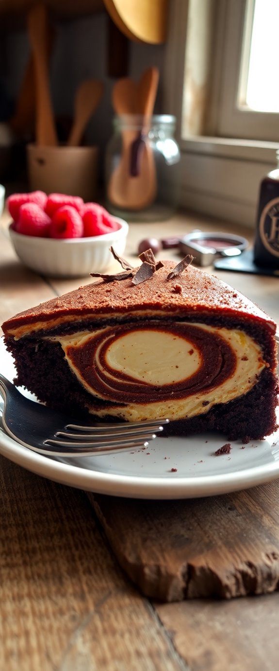 brownie cheesecake swirl dessert