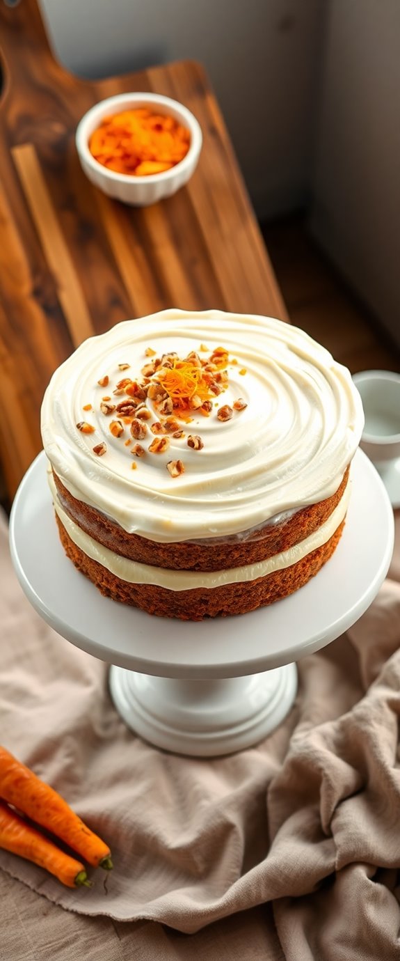 carrot cake baking instructions