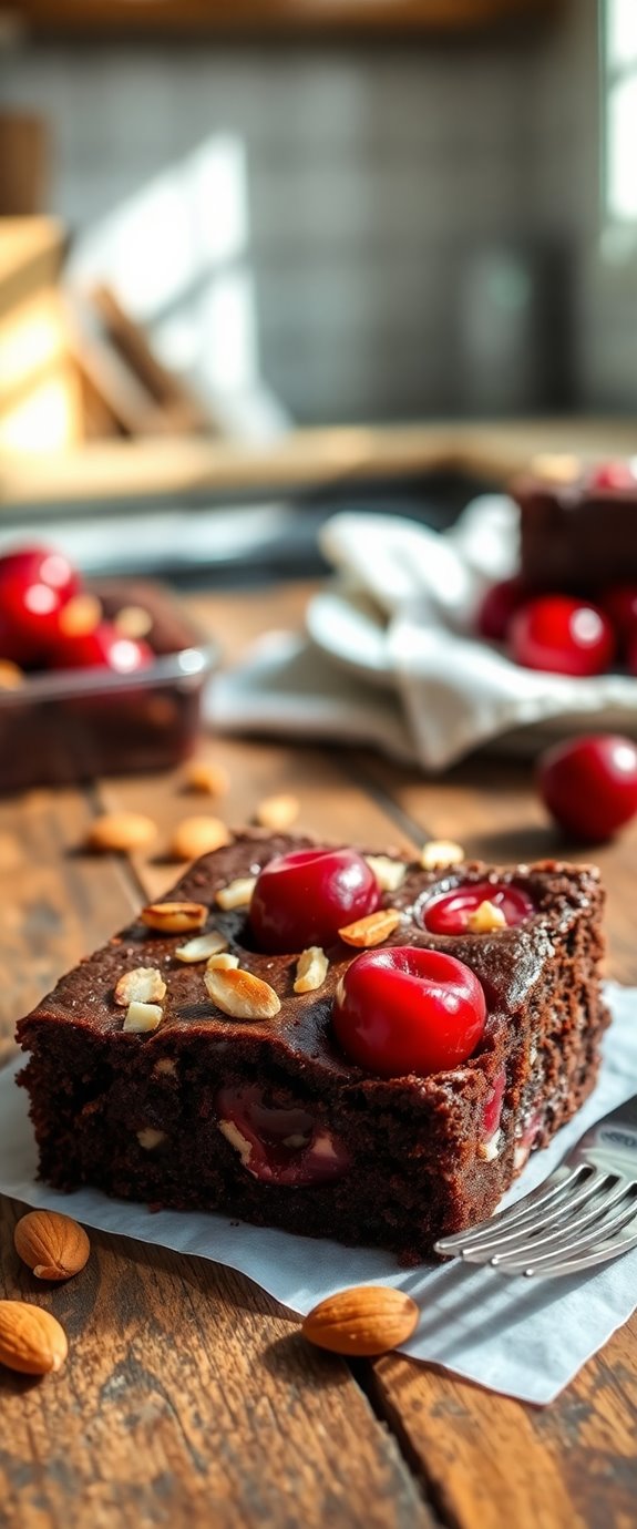 cherry almond brownies recipe