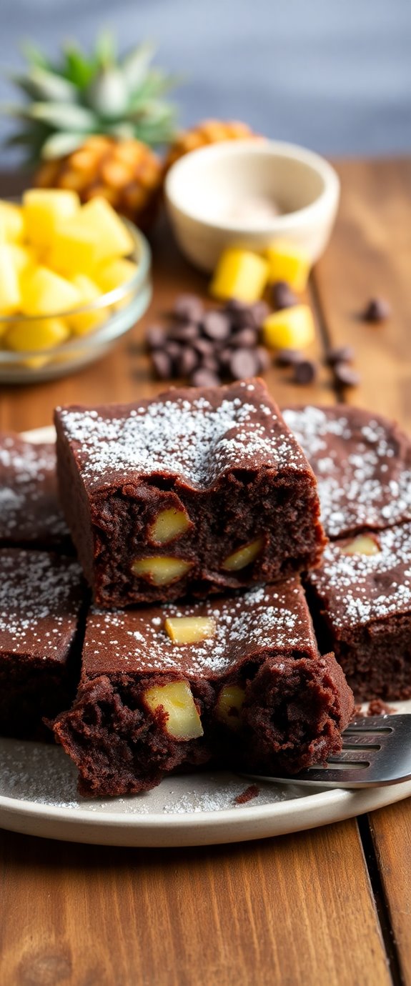 chocolate pineapple brownie recipe