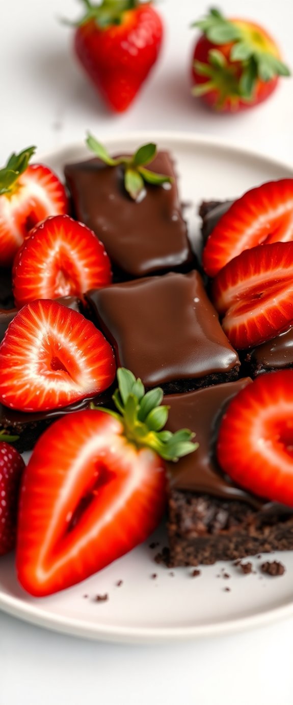 chocolate strawberry brownie recipe