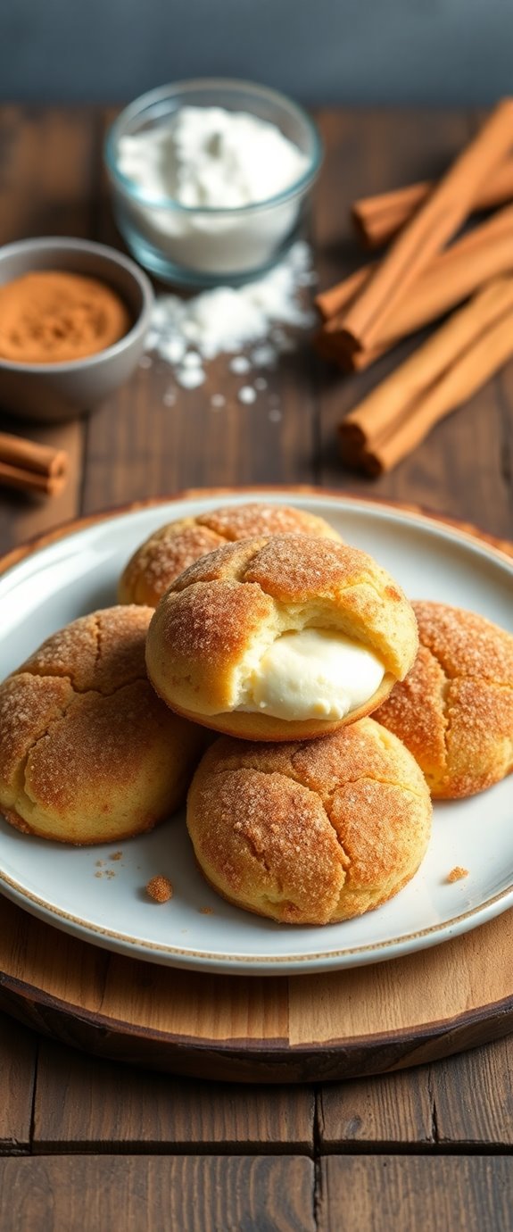 churro inspired cheesecake cookies recipe
