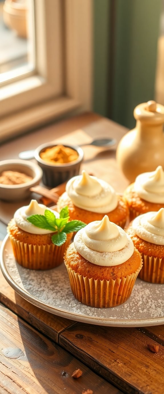 cinnamon flavored gluten free cupcakes
