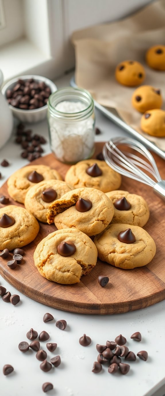 cookies chocolate chip and sugar