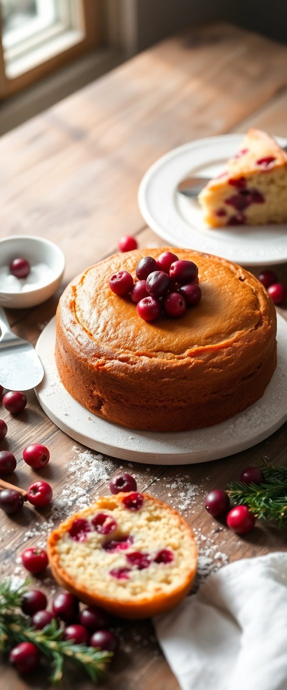 cranberry cake baking instructions