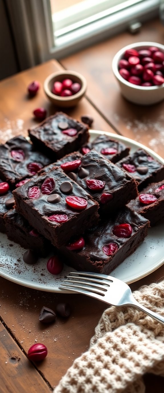 cranberry infused brownie delight