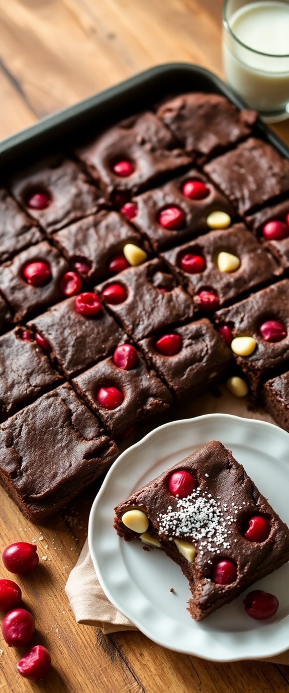 cranberry white chocolate brownies
