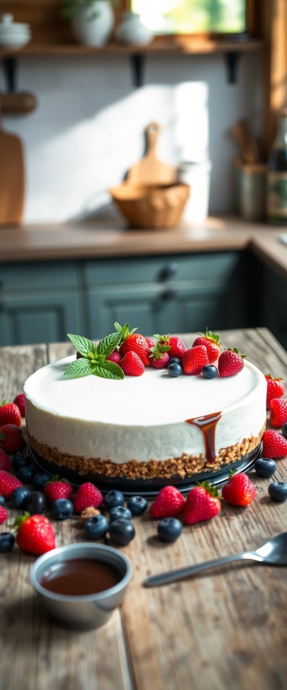 Dairy Free No Bake Cheesecake