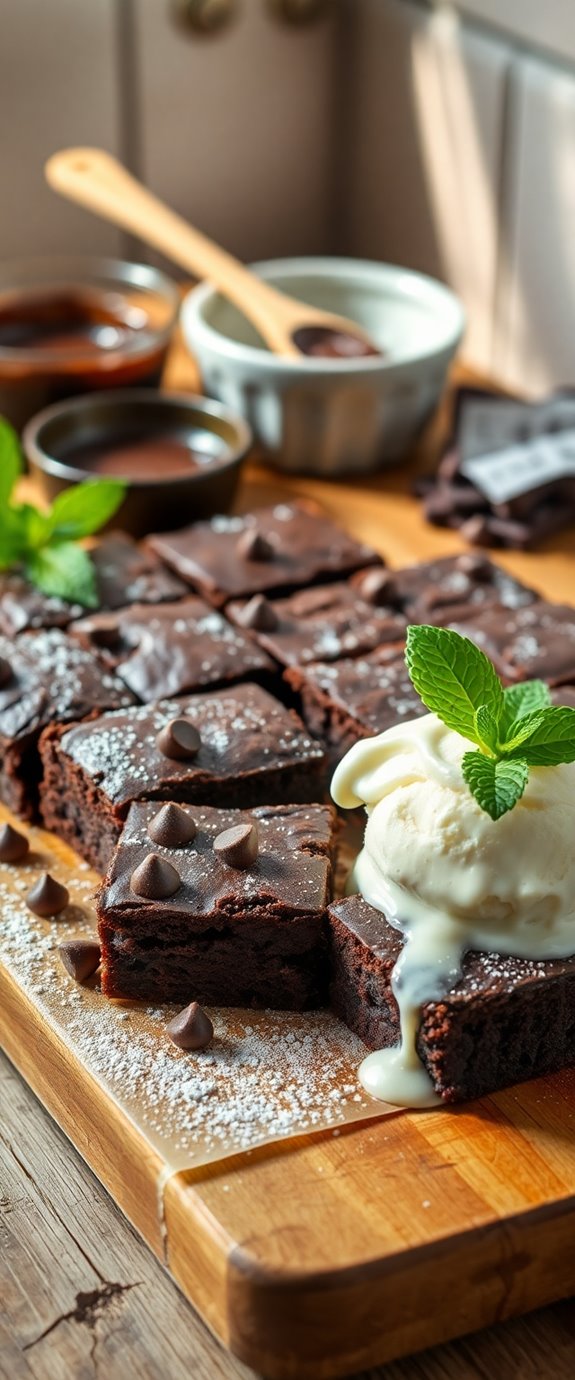 decadent soft chocolate brownies