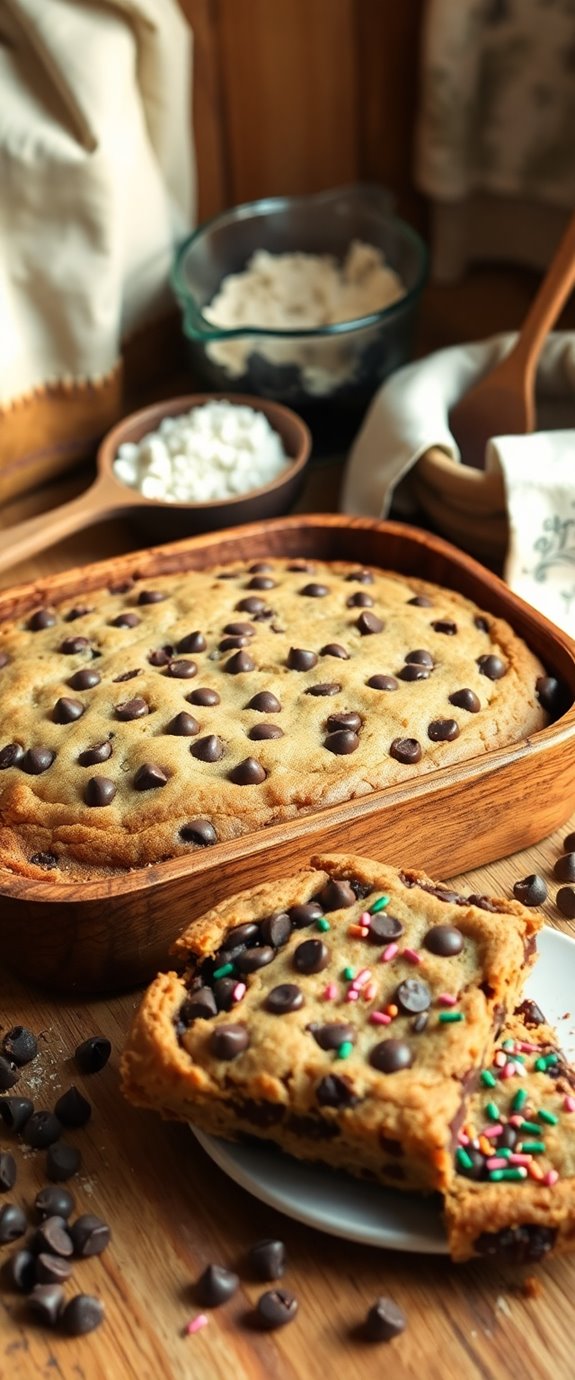 delicious chocolate chip cake
