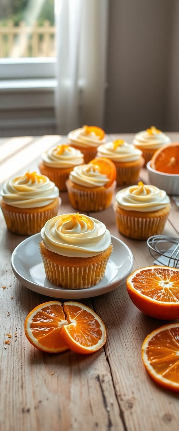 delicious citrus flavored cupcakes