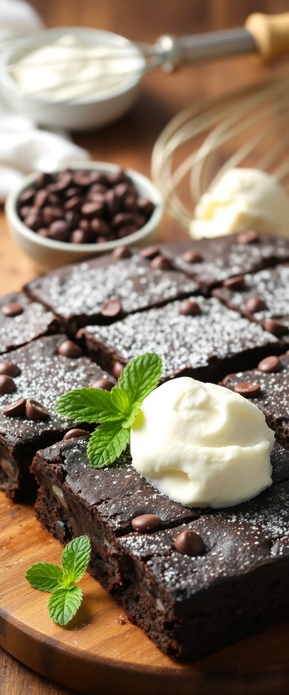 delicious homemade chocolate brownies