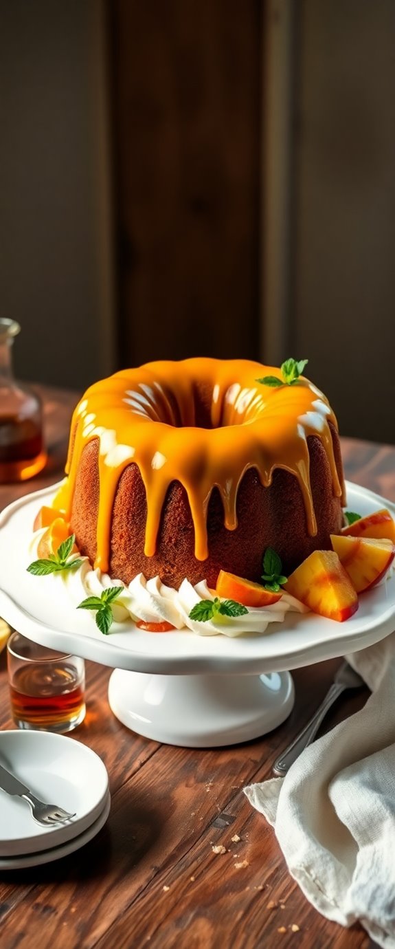 delicious homemade rum cake