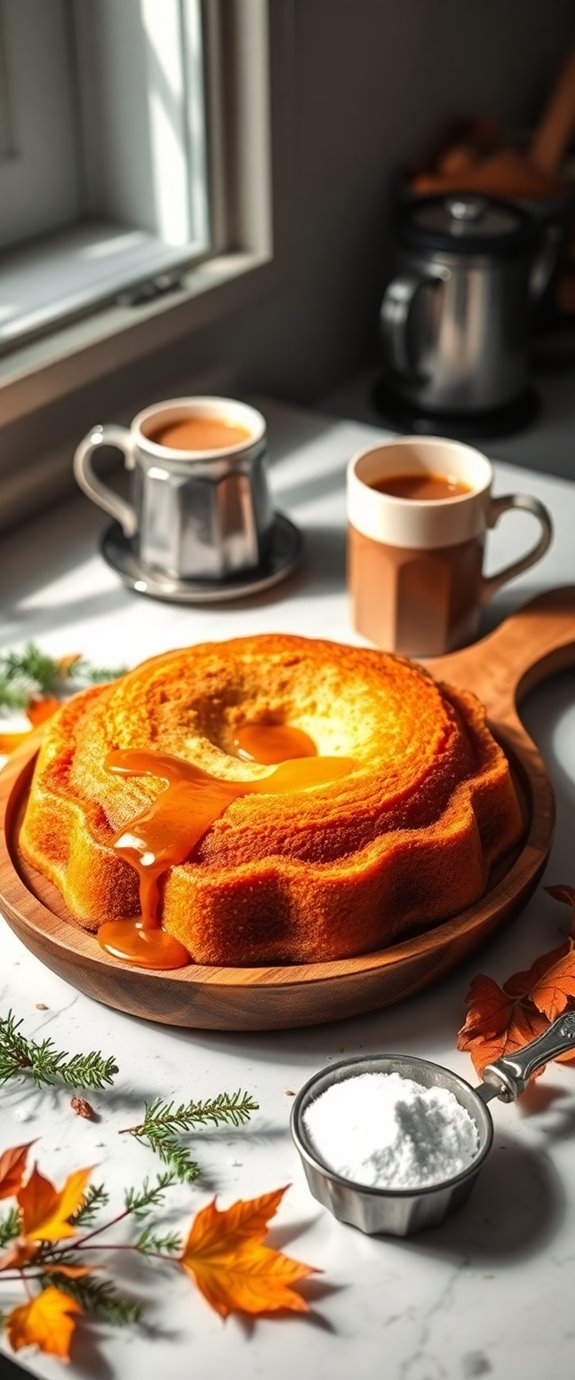 delicious maple infused pound cake