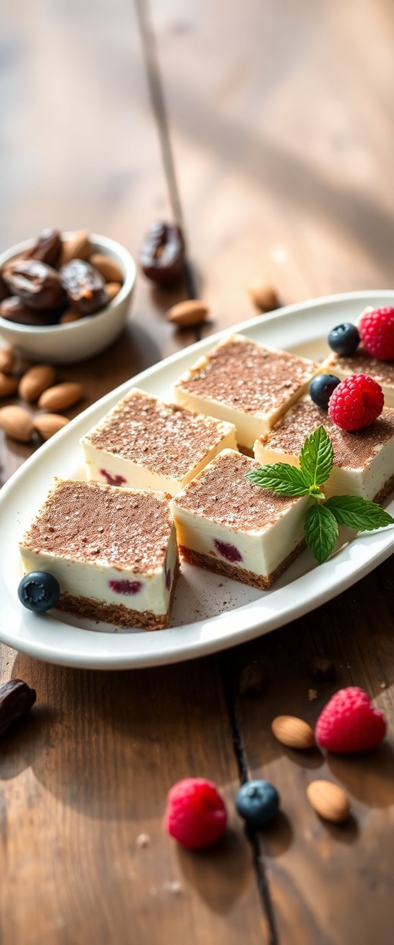 delicious plant based dessert bars
