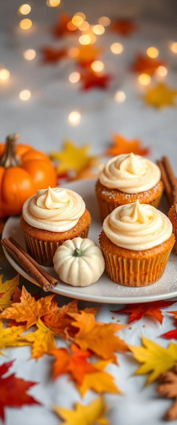 delicious pumpkin cream cupcakes