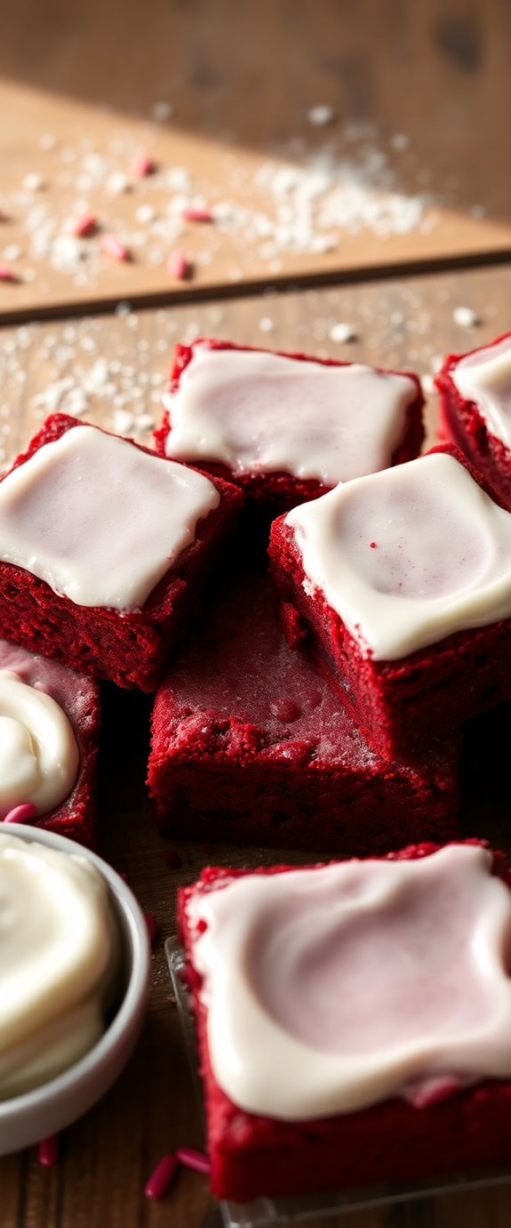 delicious red velvet brownies