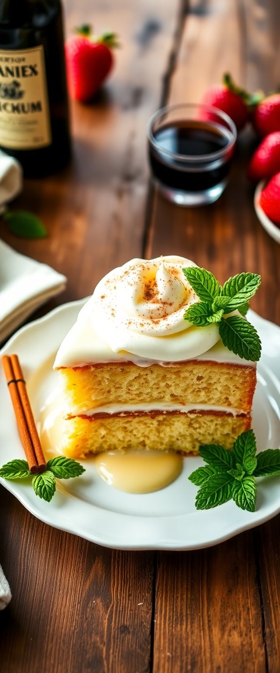 delicious rum infused cake