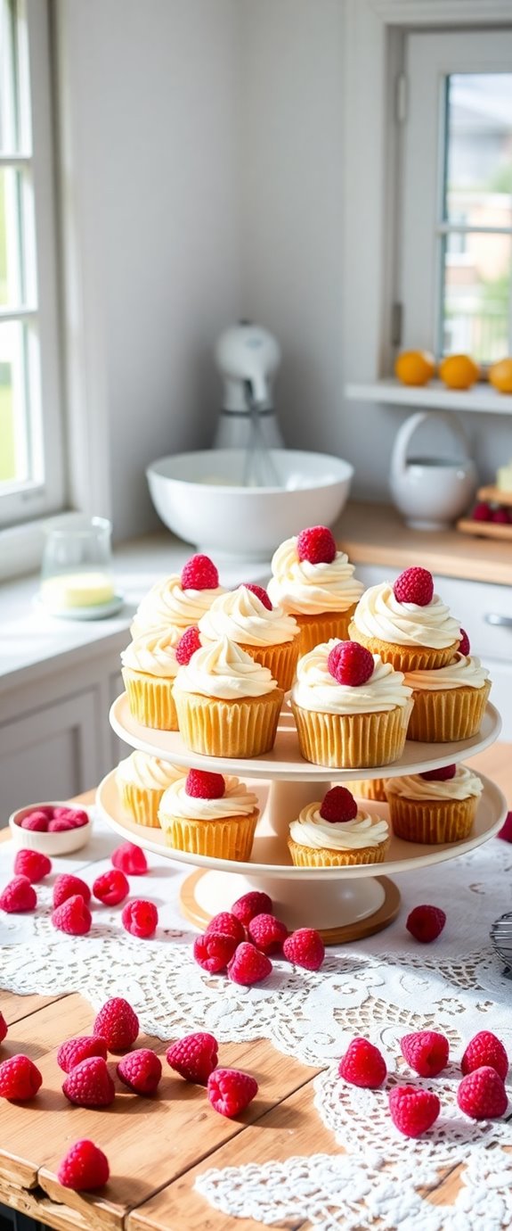 deliciously moist raspberry cupcakes