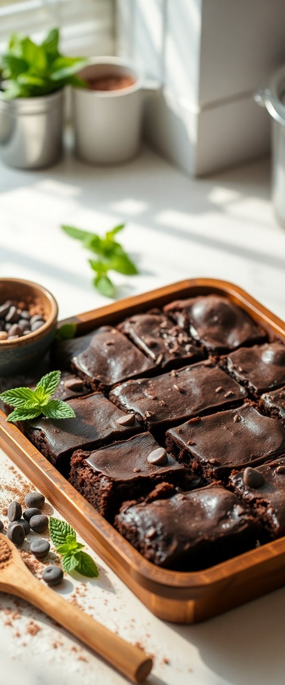 deliciously rich chocolate brownies