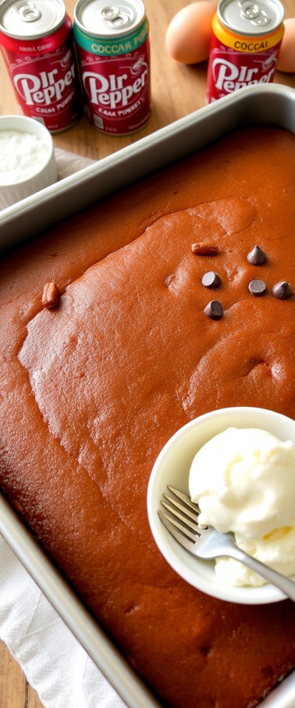 dr pepper flavored cake