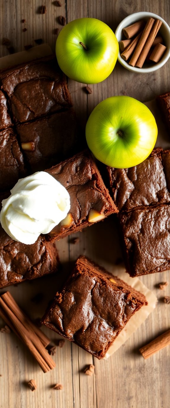eggless apple brownies recipe