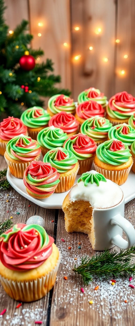 eggless festive cupcake recipe