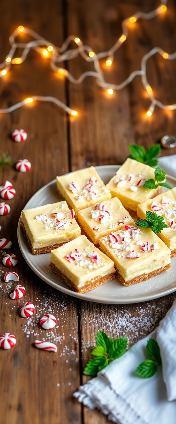 festive cheesecake dessert bars
